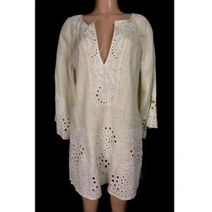 DVF - Linen Eyelet Swim Coverup (Tabalah)